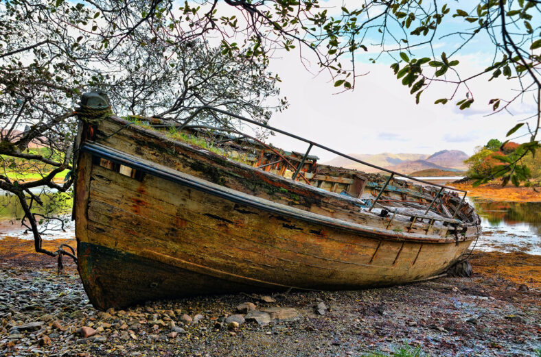 Old boat Moyard | Robert Riddell