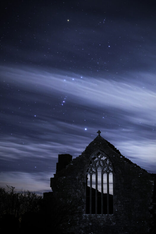 Orion over Clontuskert Abbey | Robert Riddell