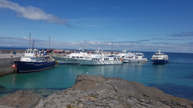 Ferries at Inis Oirr pier | Paddy Crowe