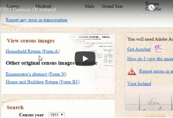 1901 Census Of Ireland