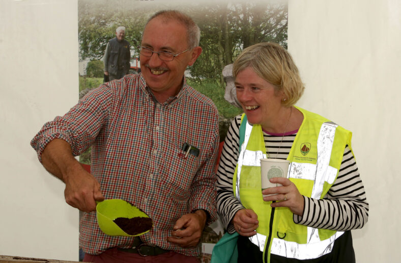 Dr. Christy Cunniffe and Marie Mannion Galway county Heritage officer at the Athenry Walled town Day | Photo: Hany Marzouk