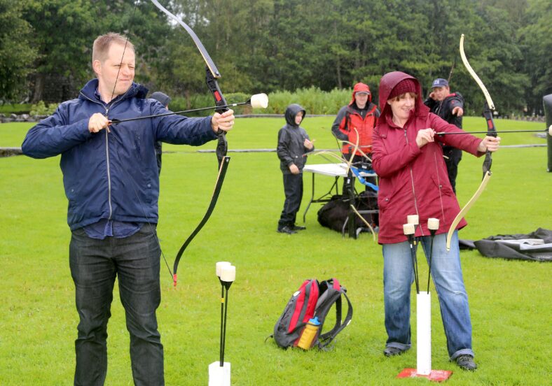 Dave Miller and Michelle Mitchell from Kiltullagh enjoying the Archery at the Athenry Walled Towns Day, Co. Galway.
 | Photo: Hany Marzouk