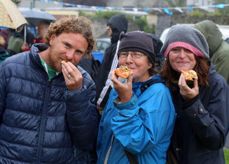 Jethro Barham, Sally Miller and Sharon Barham from Peterswell enjoying the day at the Athenry Walled Towns Day as part of the National Heritage Week | Photo: Hany Marzouk