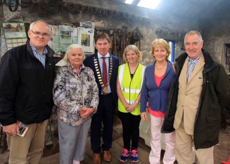 Pictured at the opening of the restored 