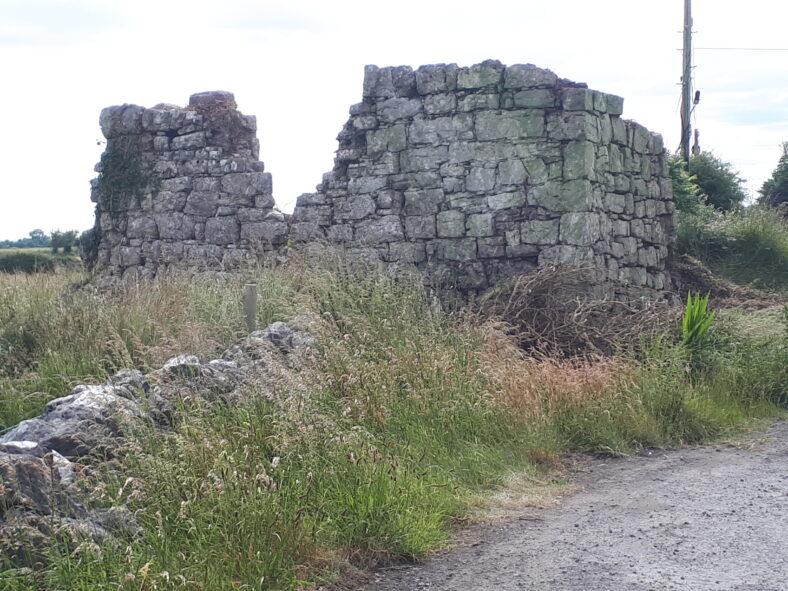 East wall exterior