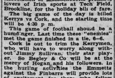 The Gaelic Athletic Association (GAA) of Massachusetts
