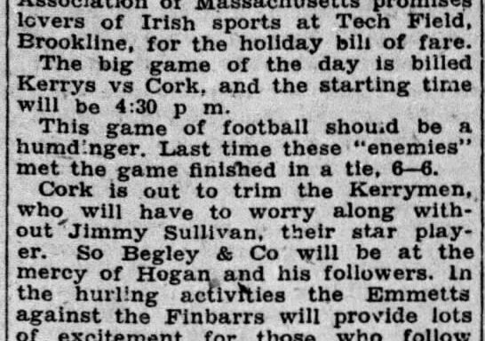 The Gaelic Athletic Association (GAA) of Massachusetts