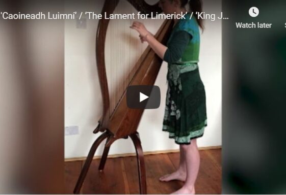 'Caoineadh Luimní’ / ‘The Lament for Limerick’ / ‘King James’ March to Dublin’ on Irish harp