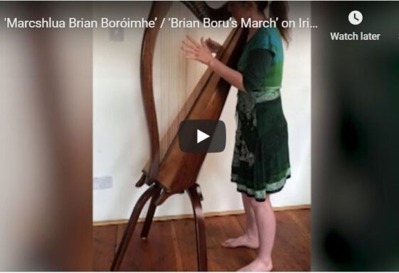'Marcshlua Brian Boróimhe’ / 'Brian Boru’s March’ on Irish harp