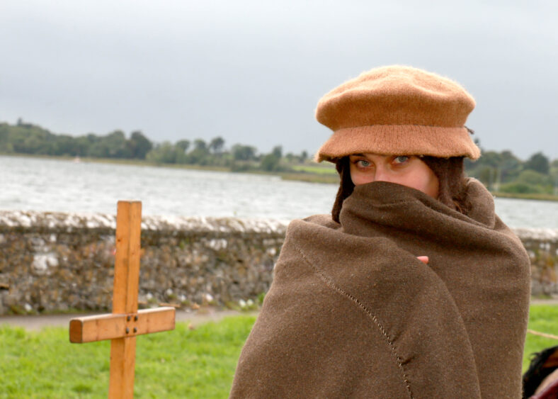 Kathrina Temiraeva from Cork city taking part at the Loughrea walled town day in co. Galway as part of the national heritage week.
