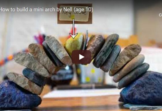How to build a mini arch by Nell (age 10)