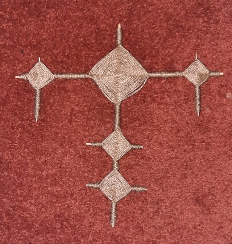 Brigid Crosses made from rushes twine & wool