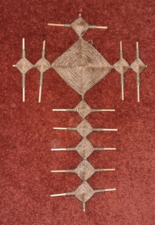 Brigid Crosses made from rushes twine & wool