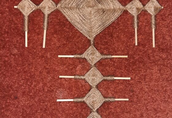 Brigid Crosses made from rushes twine &amp; wool