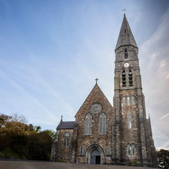 St. Joseph's R.C. church, Clifden.
Lat / Long: 53° 29' 22.56'' N, 10° 1' 9.48'' W
What3Words: ///rooster.office.inch.
Eircode: H71 NT26 | Roger Harrison