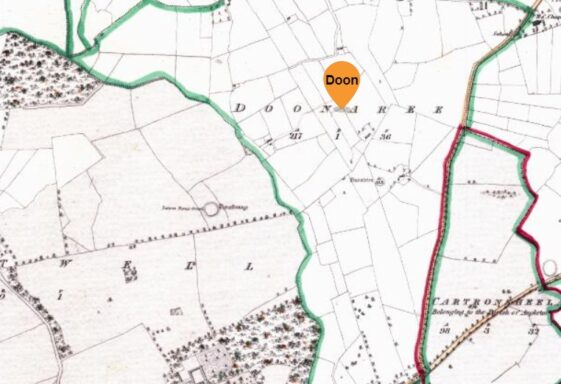 Doonaree, Dun an Fhraoigh, ford of the king