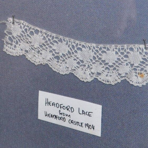 An image of the original piece of Headford Lace from Headford Castle in 1904 | Headford Lace Project