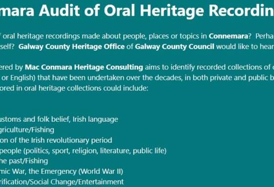 Connemara Audit of Oral Heritage Recordings