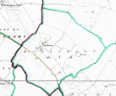 Ballybaun OS MAP 1840 | Source: Webworld.org