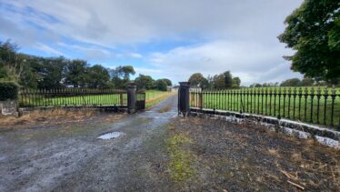 Entrance Gates to Moyne Hill | Claire Loader