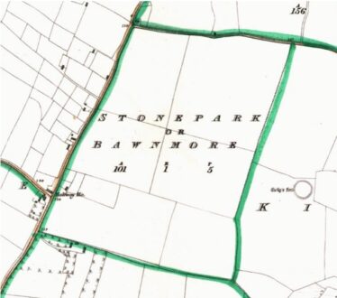 Bawnmore 1840 OS Map | Source: Webworld.org