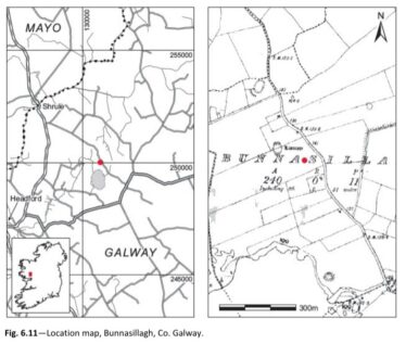 Fig. 6.11 Location map, Bunnasillagh, Co Galway | www.excavations.ie Department of Housing, Local Gov & Heritage