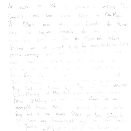 Schools Contribution to: Women – Their Contribution to Irish History & Society