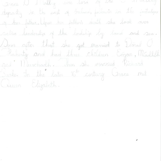 Schools Contribution to: Women – Their Contribution to Irish History & Society
