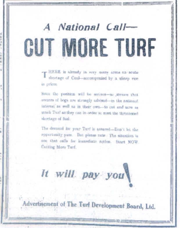 A National Call - Cut More Turf | The Connacht Tribune May 18th 1940