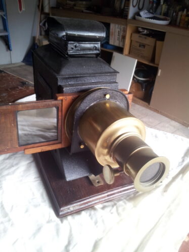 Magic Lantern used by Maurice's Grandmother. |  Photo Courtesy of Maurice Lyons