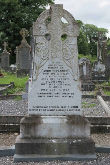 The McFadden Plot in Glenamaddy Cemetery | Photo: Gerry Costello