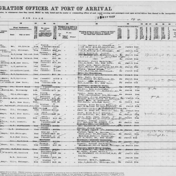 Ship manifest page 2 R.M.S Scythia