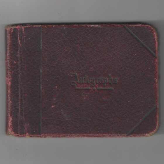 Autograph book Front Cover Autograph Book | Courtesy of Bridie Scanlon