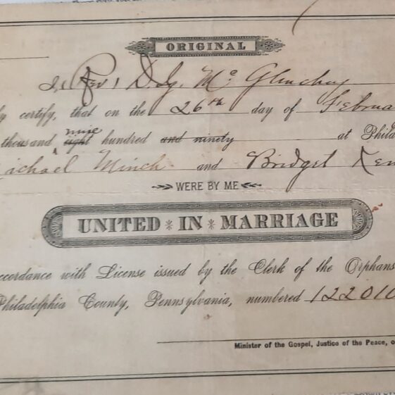 Marriage Certificate