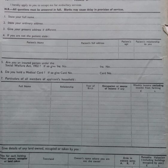Form to access mother and baby services Form to access mother and baby services