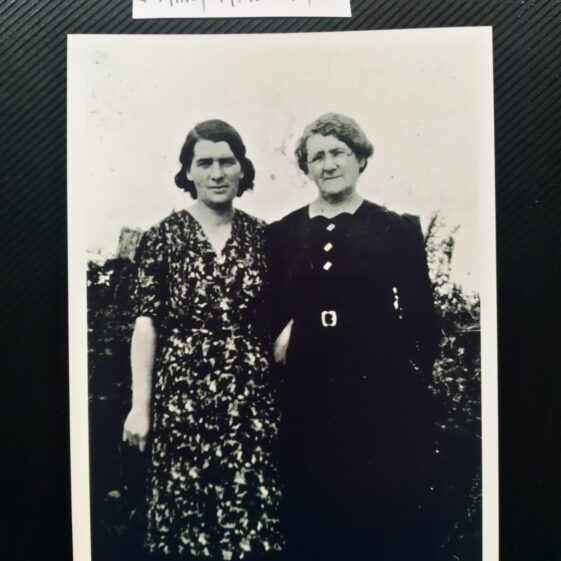 Midwife Catherine Mathot and Mary McNally Midwife Catherine