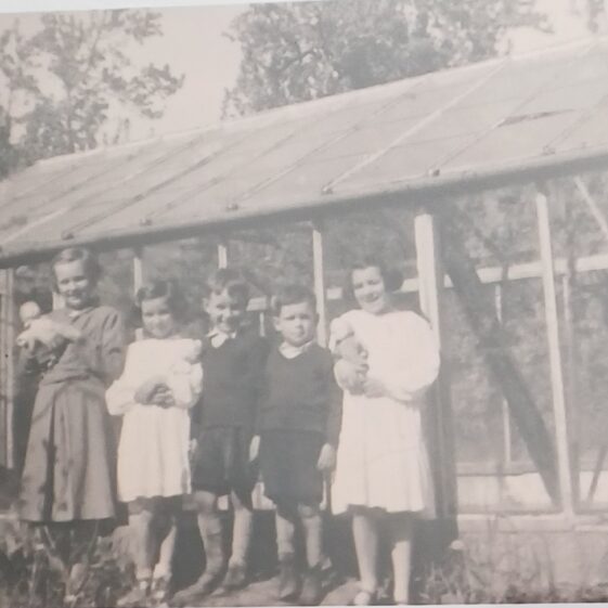 Greenhouse Mrs Mathots children at their Greenhouse
