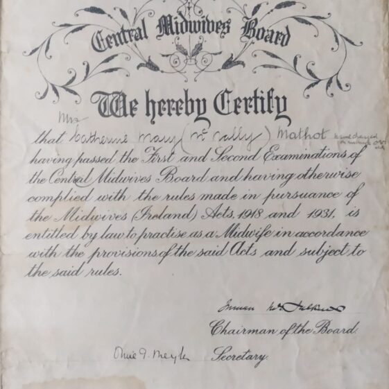 Midwifery Certificate from Central Midwives Board Certificate Central Midwives Board
