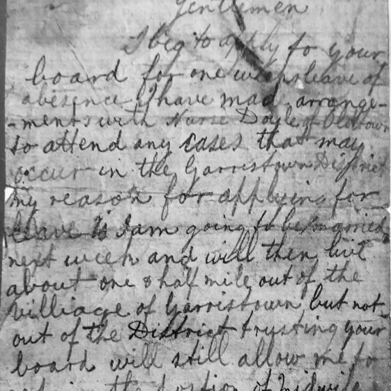 Letter seeking permission to retain position