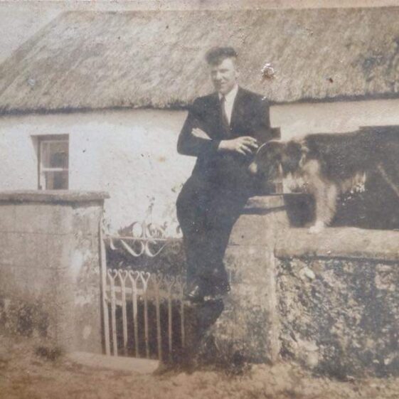 Mick Monahan Nells brother outside homehouse barnaderg Nell's childhood home
Monahan's
Barnaderg Galway