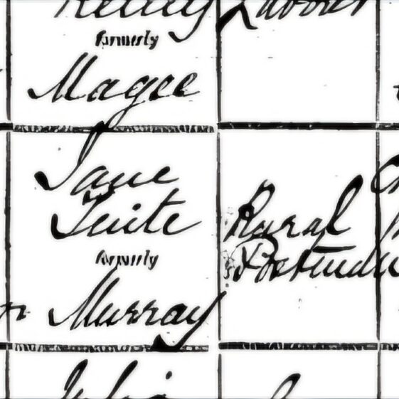 Elizabeth Tuite 
Birth Record
