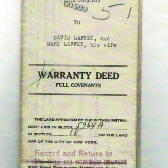 Deeds for Laffey's new home | Mike Laffey