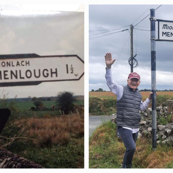 Left Mike in Menlough 1983
Right Mike in Menlough 1923 | Mike Laffey