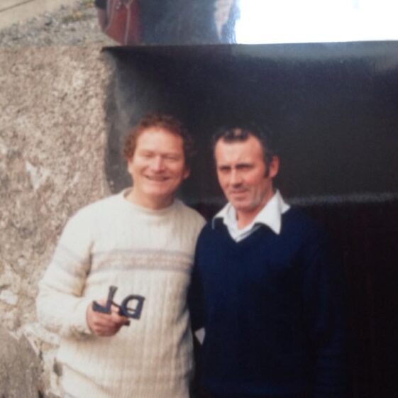 Mike Laffey & David Laffey Windfield Road on the family farm | David Laffey