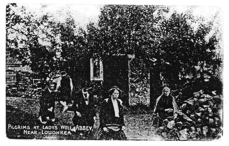 Pilgrims at Ladywell, Abbey | Old Postcard