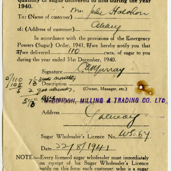 Shop Licenses and Receipts