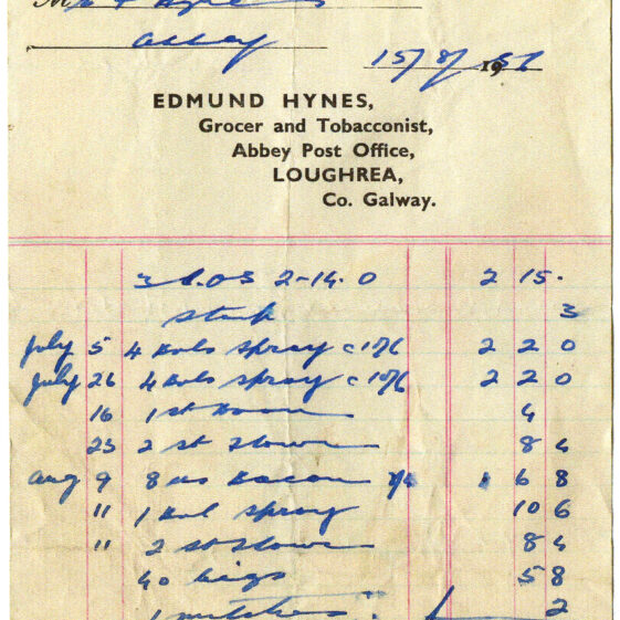 Shop Licenses and Receipts