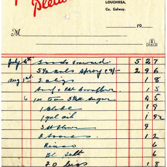 Shop Licenses and Receipts