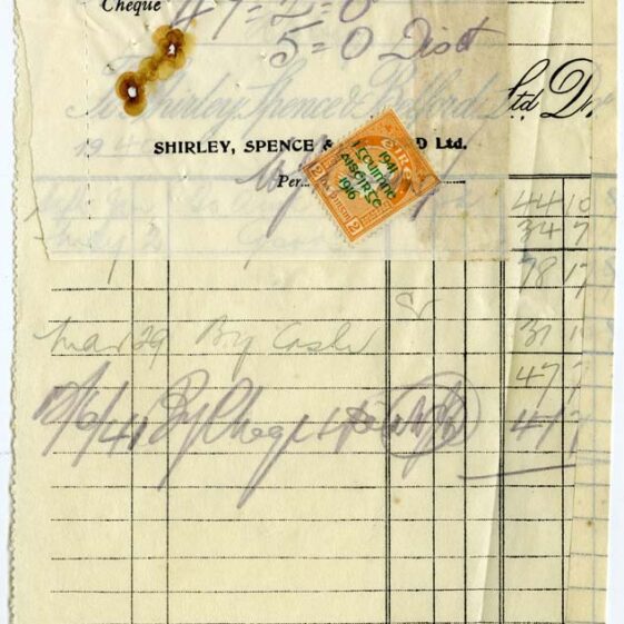 Shop Licenses and Receipts
