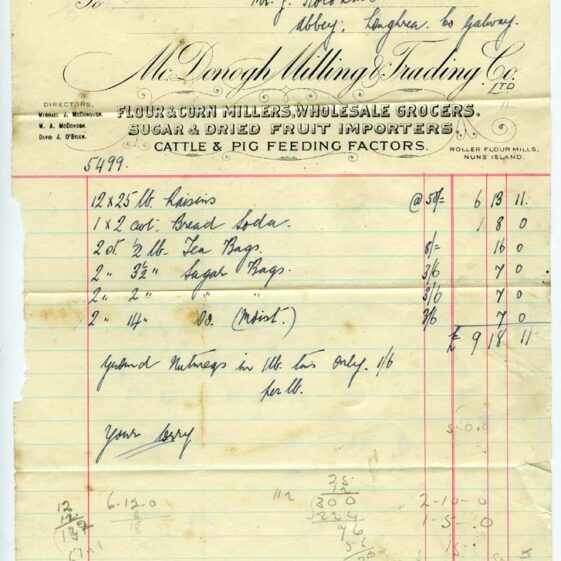 Shop Licenses and Receipts